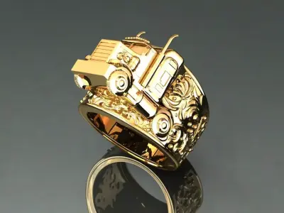Truck ring camion gandola 3D print model
