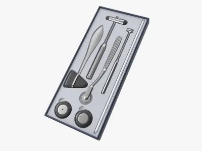  Neurological Hammer Set 3D Model 