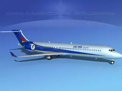 Comac ARJ21-900 Chengdu Airlines  3D model