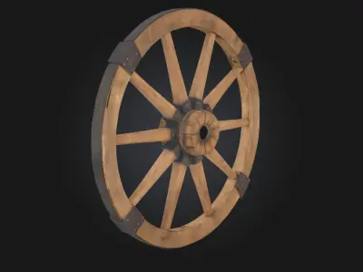 Timeless Wheel  A Symbol of Motion Through the Ages 3D model