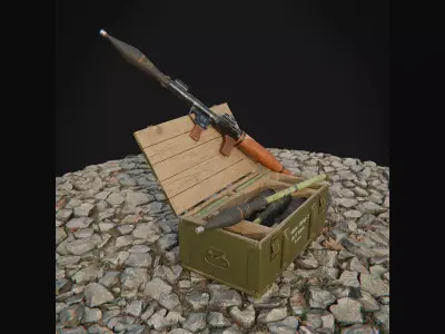 RPG rocket launcher KIT 3D model