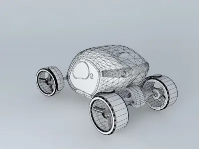 Pumpkin Car Free 3D model