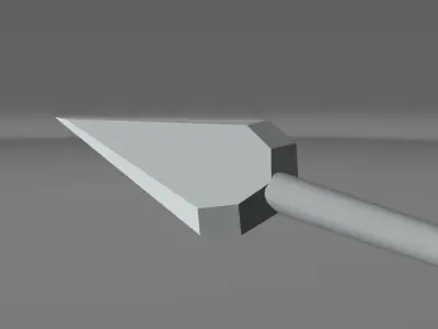 Arrow - 3 fletch Free low-poly 3D model