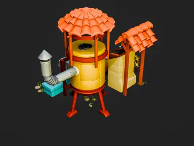 Farm Environment Props 3D model