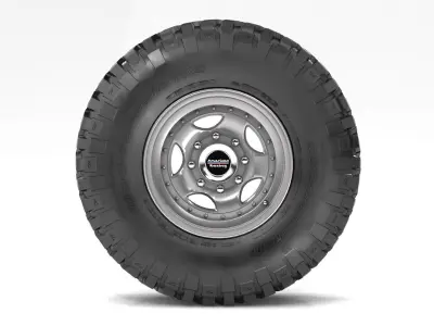 OFF ROAD WHEEL AND TIRE 3 3D model