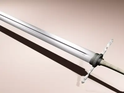 sword Low poly 3D model