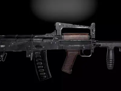 GROZA Rifle Low-poly 3D model purchase