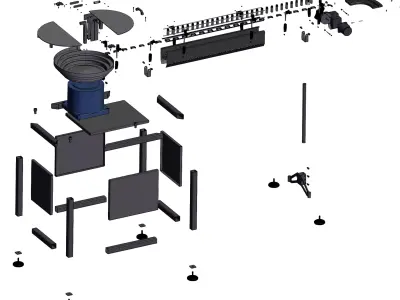 Plastic Bottle Feeding Machine  3D model