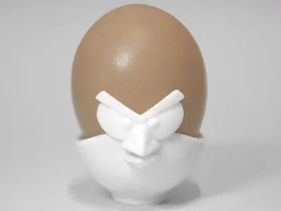 Angry Bird Eggcup Free 3D print model