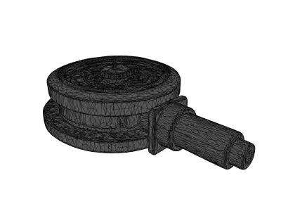 Steampunk Brass Mechanical Instrument 3D model