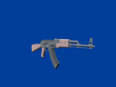 lowpoly weapons pack Low-poly 3D model