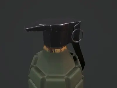 MK2 Grenade - Models and Textures Low-poly  Low-poly 3D model