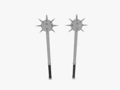  Giant Mace of War 36 Low-poly 3D model
