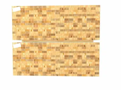 Stack of Wooden Beams PBR Low-poly 3D model