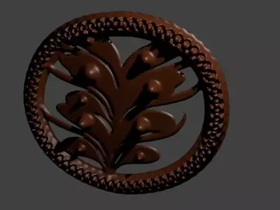 Wooden item for interior decoration 3D model purchase