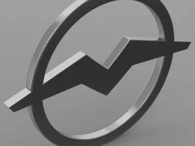 mmz logo 3D model