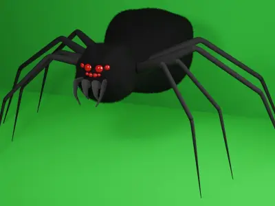 Rigged Spider 3D model 3D model
