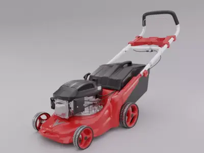 Lawn Mower high-poly model 3D model