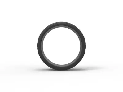 Truck low profile tire Scale 1 to 25 3D print model
