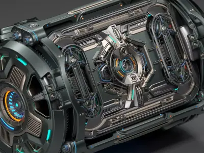 Sci-Fi Element Kitbash 4 of 6 3D model