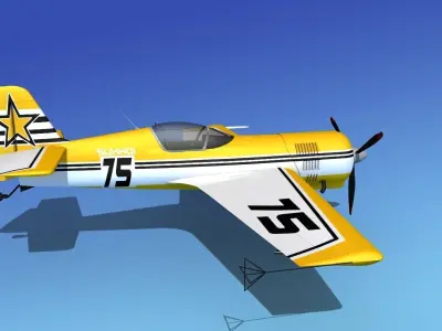 Sukhoi SU-26 Aerobat V04 3D model