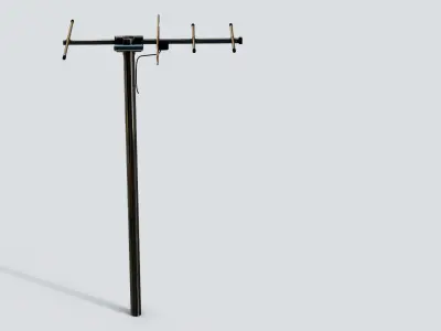 Antenna 18 Low-poly 3D model