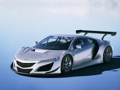Honda NSX GT3 2019 Low-poly 3D model