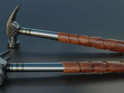 Claw hammer Free low-poly 3D model