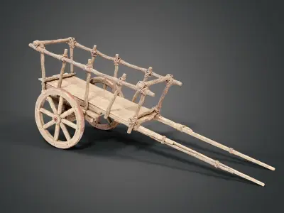 Medieval market props 3D Model Pack