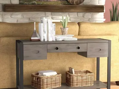 Delicia Console Table - 2 Colour 3D model