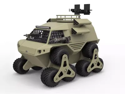 Concept truck for zombie apocalypses 3D model