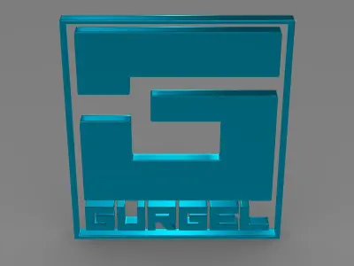 gurgel logo 3D model by Sergey