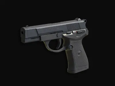 QSZ-92 Chinese Pistol AAA Low-poly 3D model