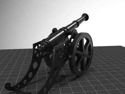 Cannon A-T 3D model