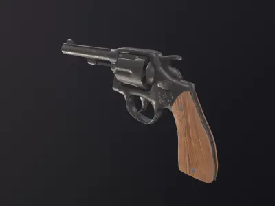 Revolver 3D model buy
