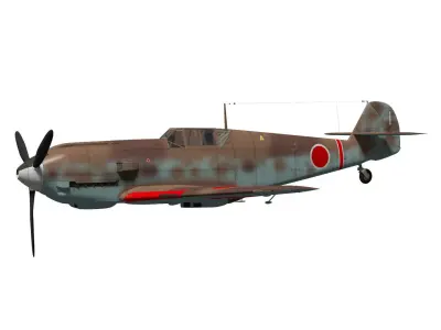Messerschmitt Bf 109 E7 3D model