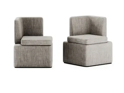 KAIVA Sectional modular sofa KAV6 KAV3 by MDD 3D model