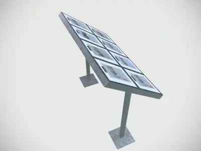 Notice board Low-poly 3D model purchase