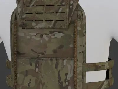 C2R Fast Fulcrum Plate Carrier Low-poly 3D model