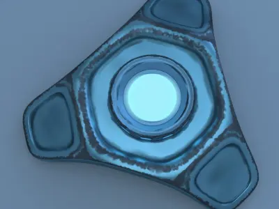 Sci-Fi Machine Parts 3D model