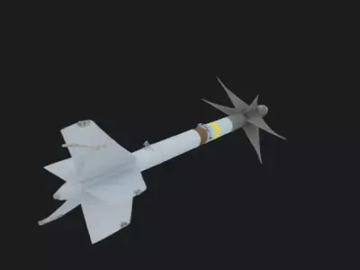 AIM 9 Sidewinder Missile 3D Model 3D model