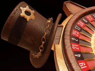 Steampunk Roulette 3D model