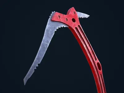 Climbing Axe Low-poly 3D model