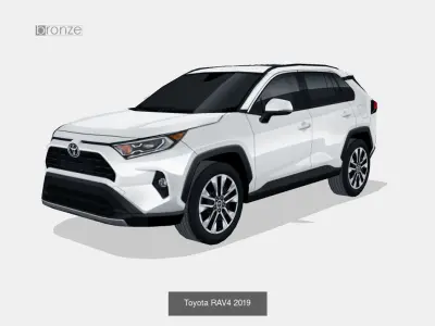 Toyota 6 car colection 3D Model Pack