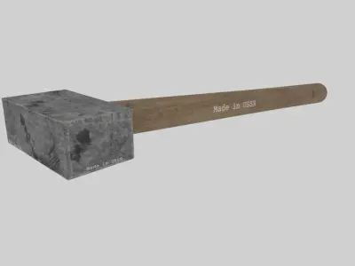 Soviet hammer Free low-poly 3D model
