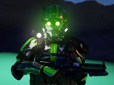 Tactical Clone Trooper Free low-poly 3D model