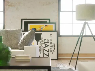 Jazzy Loft Octane Render 3D model
