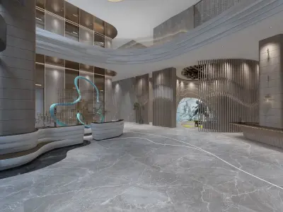 The Hotel Lobby 3D model