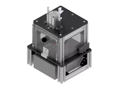 Tension Inspection and Tube Cutting Machine 3D model