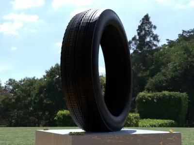 ORTAS TIRE NO 11 GAME READY Low-poly 3D model